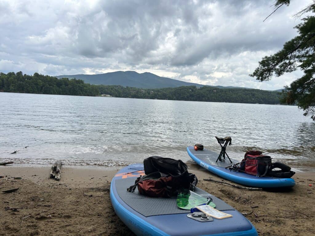 Paddleboarding Lake James
